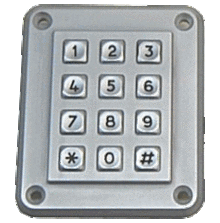 Control number blocks made of stainless steel with 12 buttons 