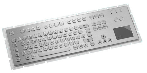 MF2-Tastatur SURTA3R/TP/D für  R ü c k - Einbau aus Edelstahl, mit Touchpad