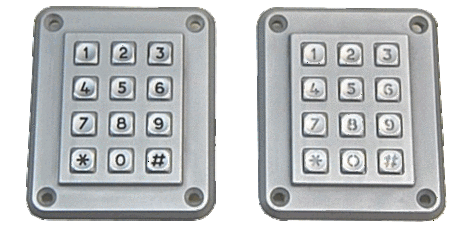 control number blocks made of stainless steel with 12 buttons