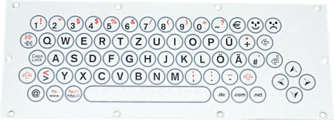 Internet-Folien-Tastatur INTI-1